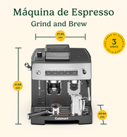 Máquina de Espresso Espresso Bar™ Grind & Brew EM-640ES