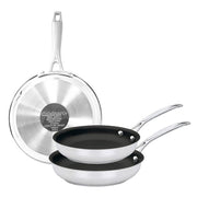 Set de Sartenes 3 Pzs de Acero Inoxidable