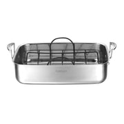 Bandeja de Acero para Hornear Pavo con Rack Rosticero Cuisinart