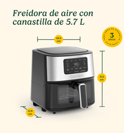 Freidora de aire con canastilla de 5.7 L Cuisinart