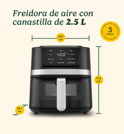 Freidora de aire con canastilla de 2.5 L Cuisinart