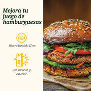 Prensa de Hierro Fundido para Smash Burgers Cuisinart Outdoors