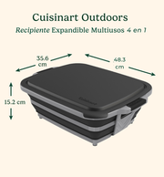 Recipiente Expandible Multiusos 4 en 1 Cuisinart Outdoors