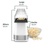 Máquina de Palomitas de Aire Caliente Blanca CPM-150WES