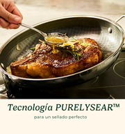 Plancha Redonda de Acero Inoxidable FusionPlus™ de 30.5 cm