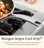 Plancha Redonda de Acero Inoxidable FusionPlus™ de 30.5 cm