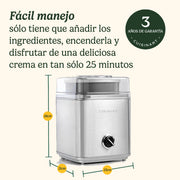 Máquina para helado automática 2 L acero ICE-30BCP1ES Cuisinart