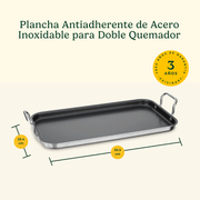 Plancha Doble Asador Chef's Classic