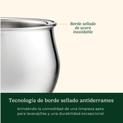 Cazo con tapa PureClad™ de Acero Inoxidable de 24 cm Triple Capa