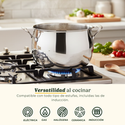 Olla con tapa PureClad™ de Acero Inoxidable de 24 cm Triple Capa Cuisinart
