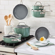 Batería de Cocina CERAMICA XT de GreenChef  Cuisinart 13 Pzs