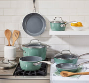Batería de Cocina CERAMICA XT de GreenChef  Cuisinart 13 Pzs
