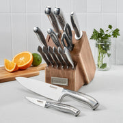 Juego de cuchillos 15 piezas acero inoxidable con bloque