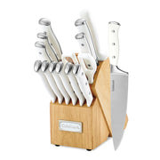 Bloque de Cuchillos Triple remache Blanco 15 pzs Cuisinart